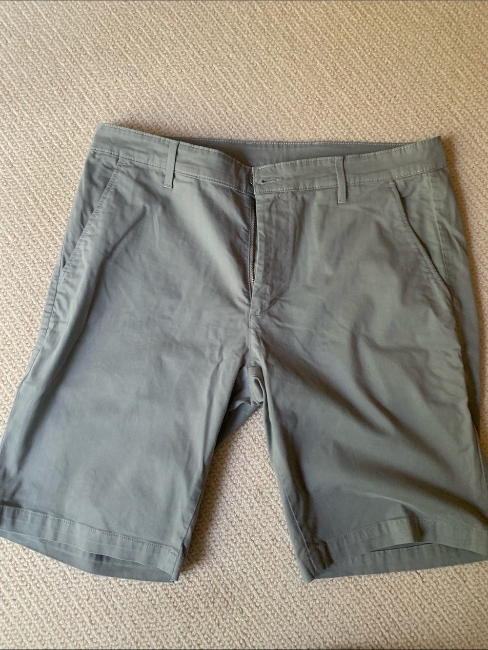 Men's Casual Olive Green Shorts